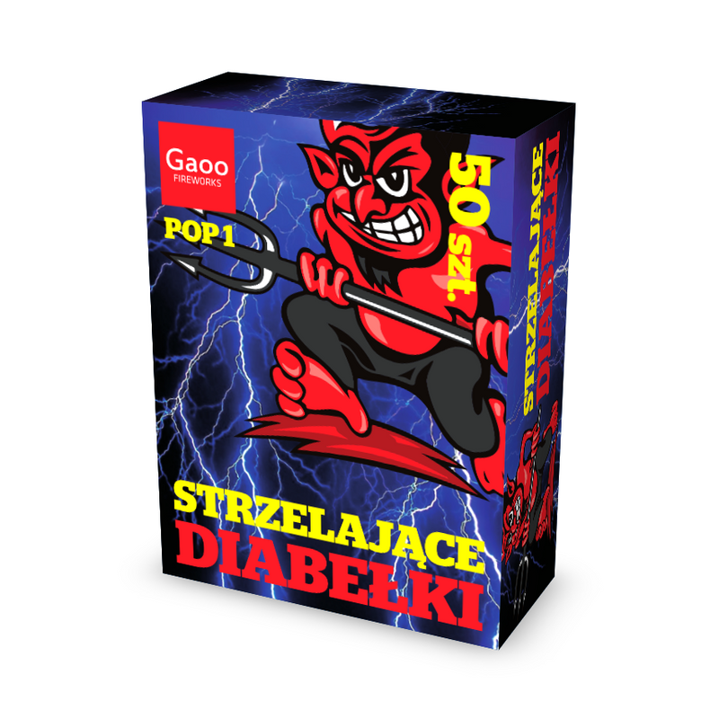 DIABEŁKI POP1  KOLOROWE CEBULKI 2500 DIABEŁKÓW