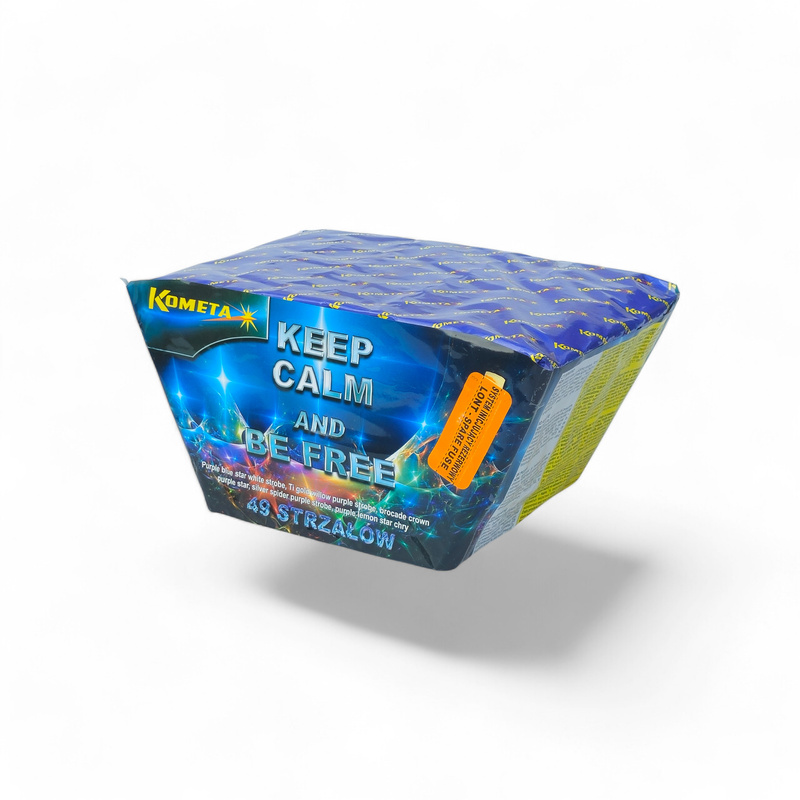 KEEP CALM & BE FREE 49 SHOTS  25MM P7633