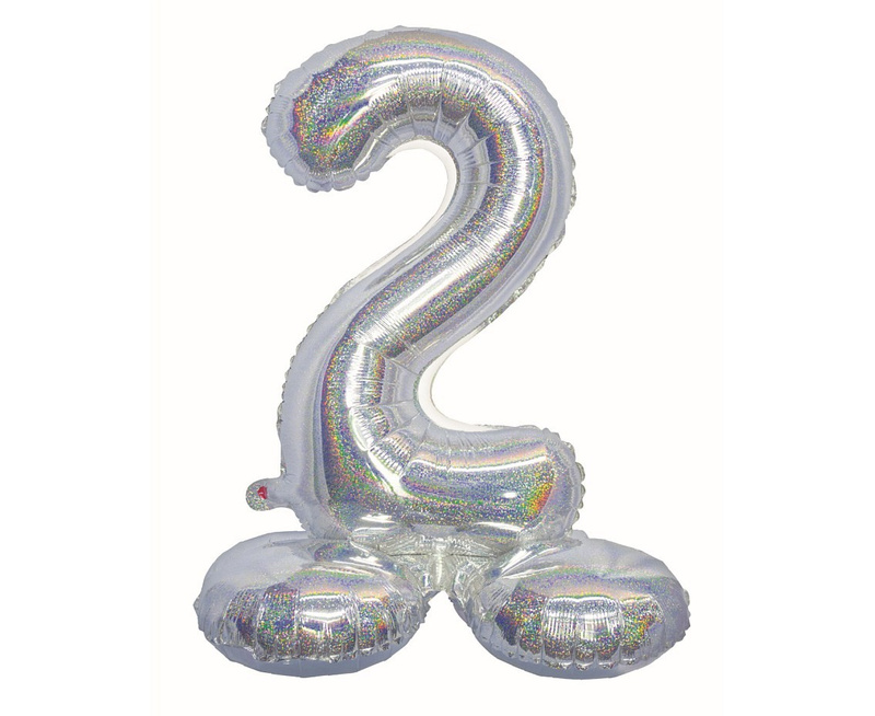 NUMBER  2 STANDING HOLOGRAPHIC 72CM CS-BSR2