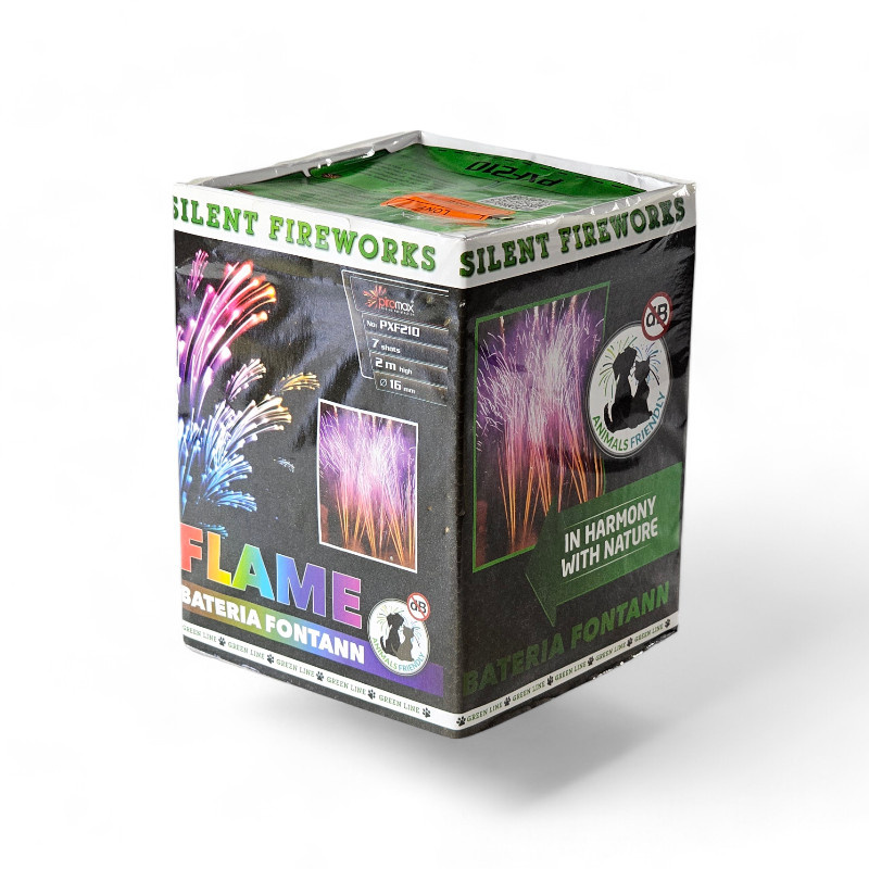 FLAME BATTERY OF FOUNTAINS  7 SHOTS  16MM PXF210