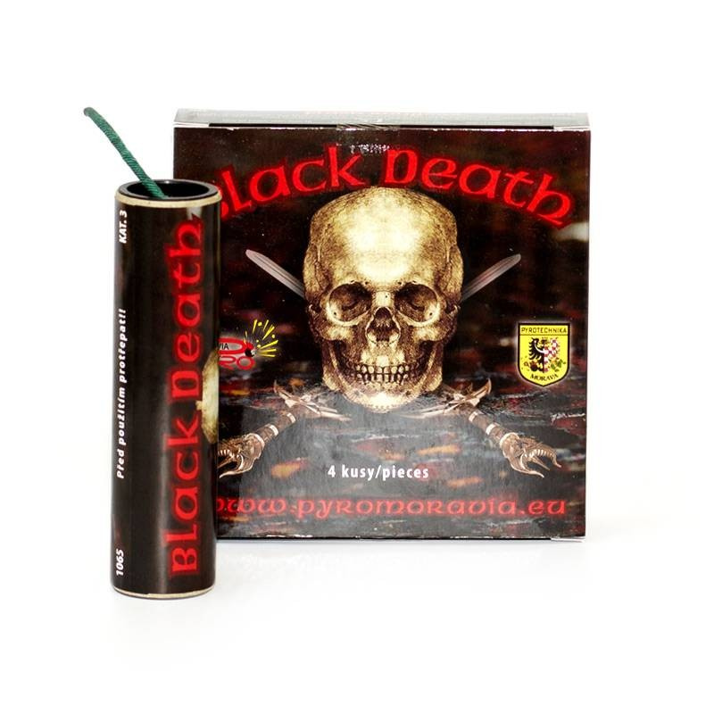 FIRECRACKERS  BLACK DEATH 4 PCS 1065 BD1065