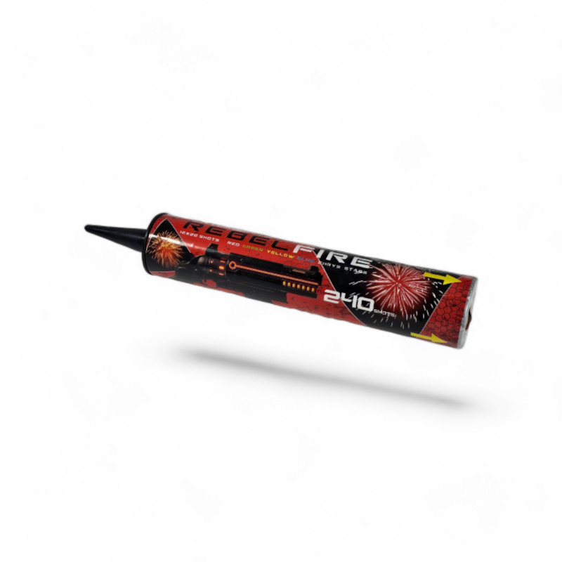 GATLING REBEL FIRE ROMAN CANDLE 240 SHOTS  TG240