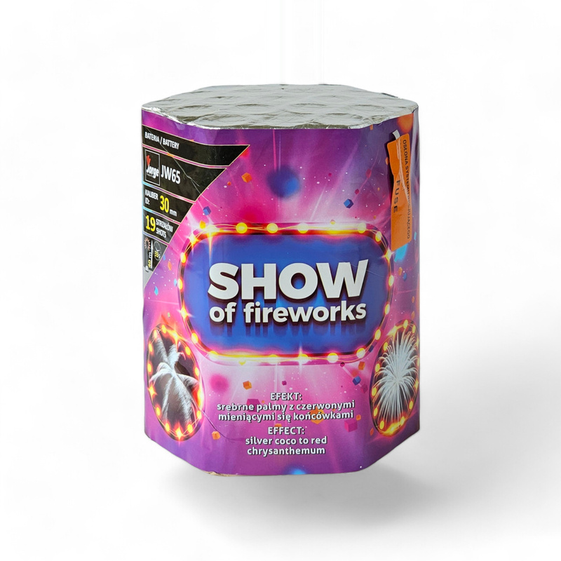 SHOW OF FIREWORKS 19 SHOTS  29MM JW65