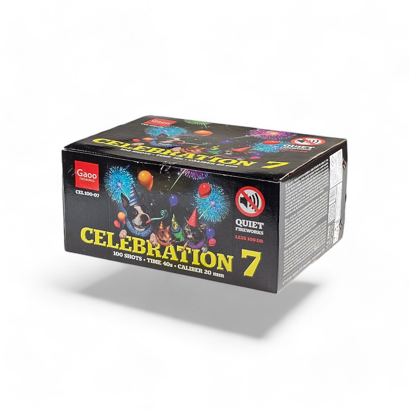 CELEBRATION 07 SILENT FIREWORKS 100 SHOTS CEL100-07 