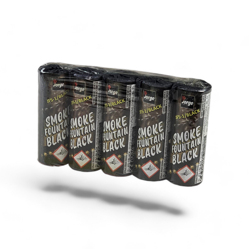 BLACK SMOKE  CANDLE  5 PCS 40 SEC JFS-1/BLACK