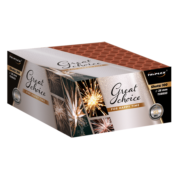 GREAT CHOICE FOR HAPPY TIME 100 SHOTS  25MM TXB553