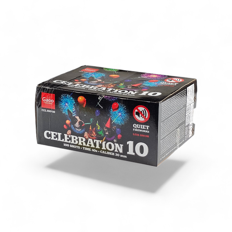 CELEBRATION 10 SILENT FIREWORKS 100 SHOTS CEL100-10