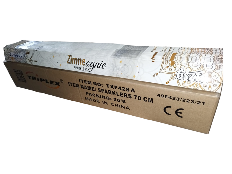 ZIMNE OGNIE 70CM 50 OPAKOWAŃ PO 6  SZTUK TXF428A TRIPLEX