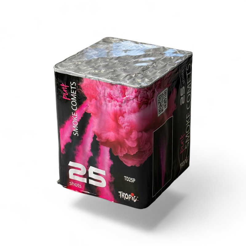 DAILY SMOKE CANDLE CAKE PINK 25 SHOTS  30MM TD25P