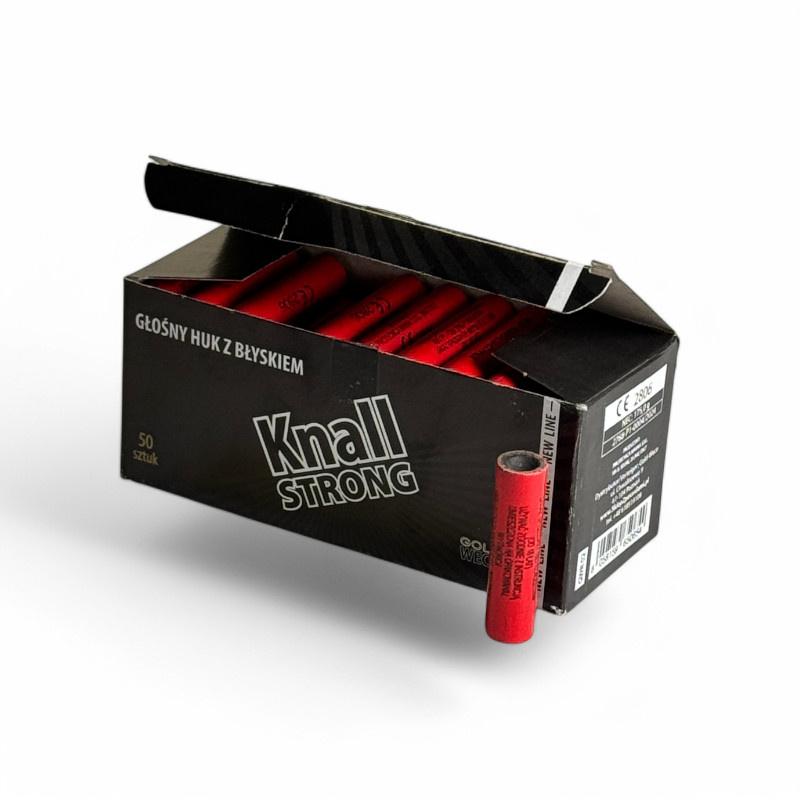 KNALL STRONG RACE PISTOLETOWE GŁOŚNY HUK Z BŁYSKIEM  50SZT. RP1-2
