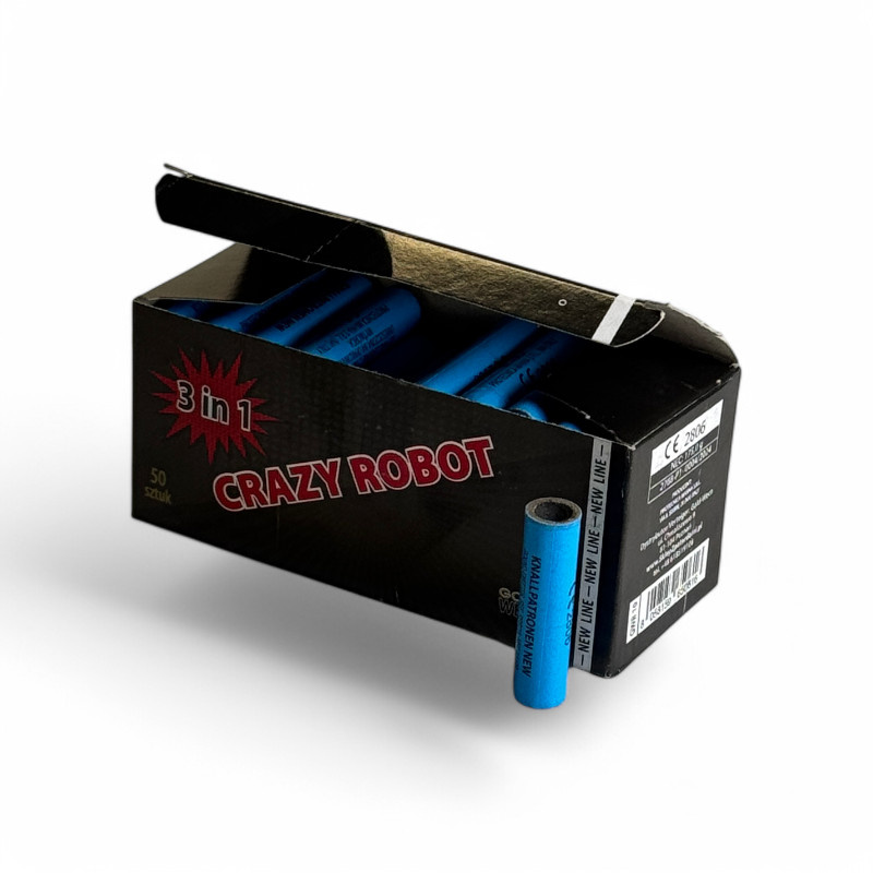 CRAZY ROBOT KNALLPATRONEN 3IN1 50PCS GWR10