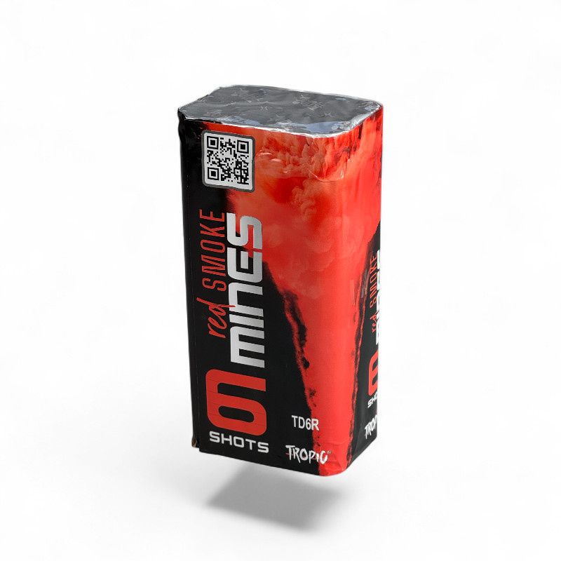 WYRZUTNIA DYMÓW 6 STRZAŁÓW  CZERWONA TD6R