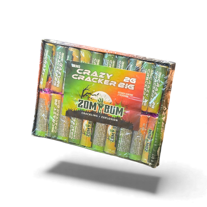 CRAZY CRACKER BIG 2G 20 FIRECRACKERS ZB302 