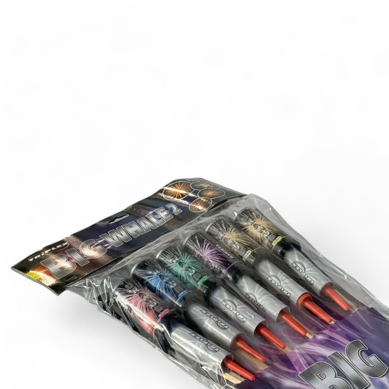 BIG WHALE 2  SET OF 6 ROCKETS  R4029