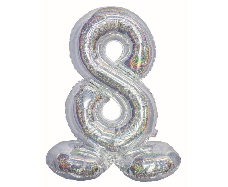 NUMBER  8 STANDING HOLOGRAPHIC 72CM CS-BSR8