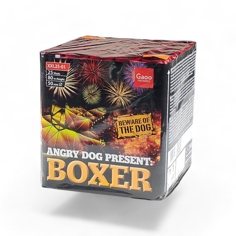 BOXER ANGRY DOGS 25 SHOTS  50MM  XXL25-01