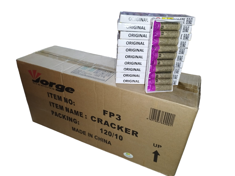 FULL BOX OF FIRECRACKERS  FP3/10 1200 FIRECRACKERS