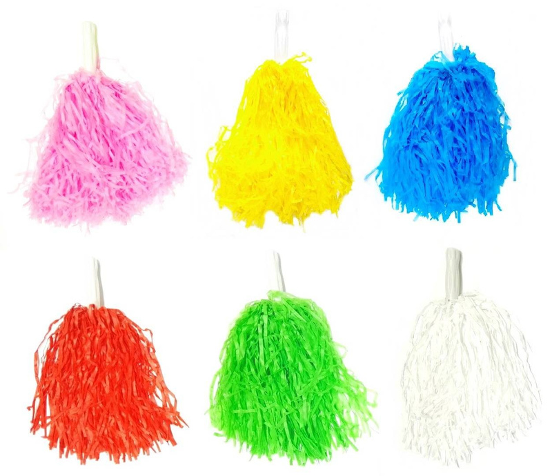 CHEERLEADER POM POMS WITH A HANDLE KZS-2075-295