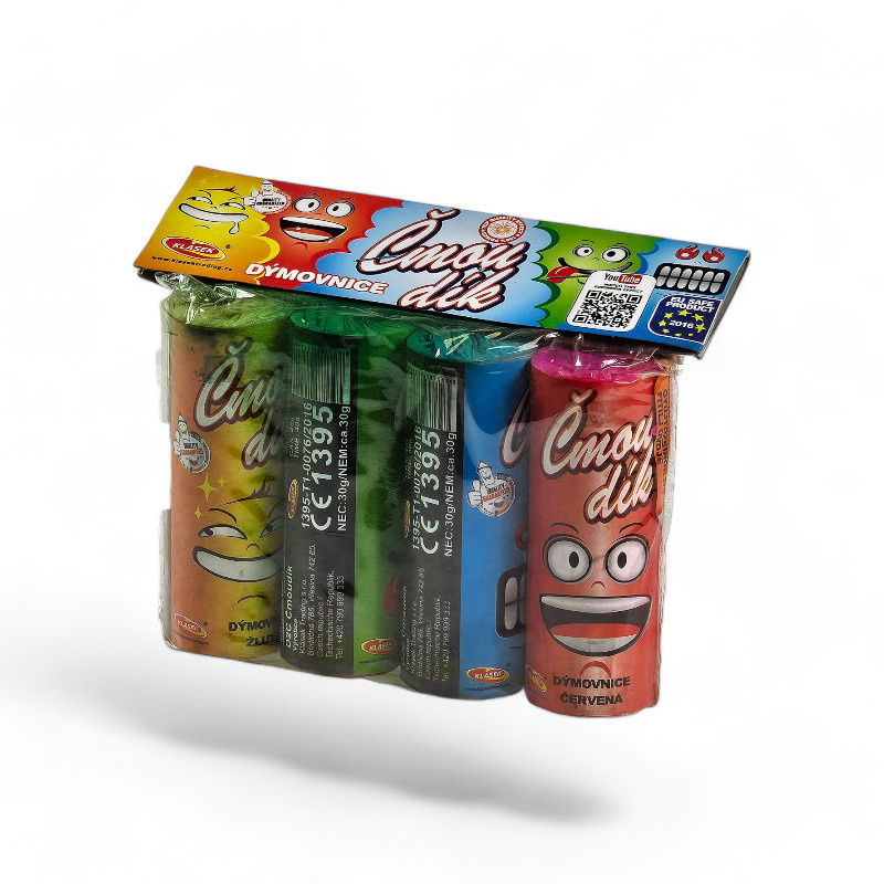 ZESTAW 4 KOLOROWYCH DYMÓW D2C