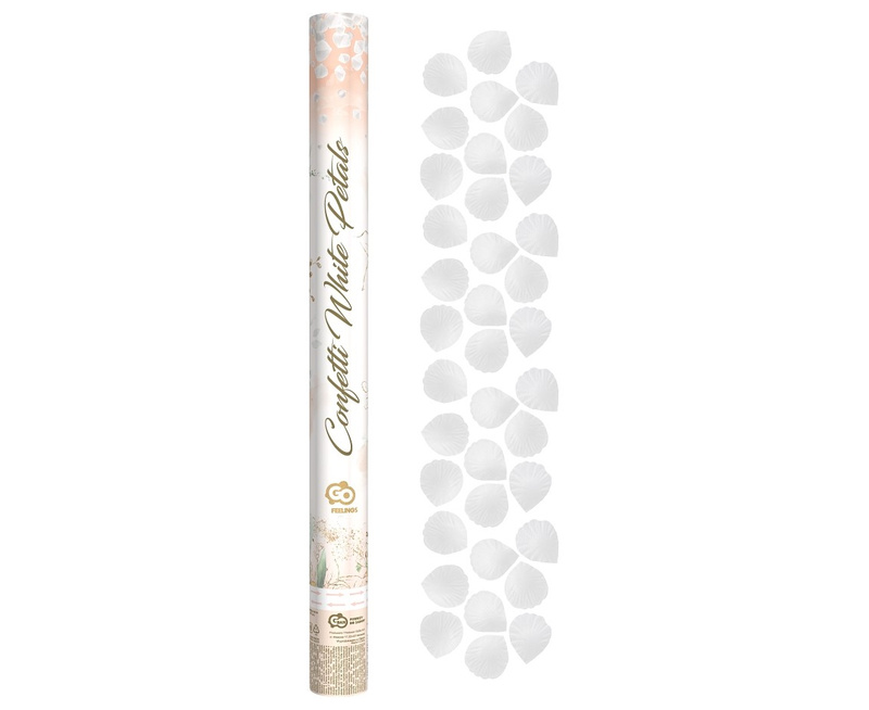 WHITE ROSE PETALS CONFETTI 60CM JC-KPPB60