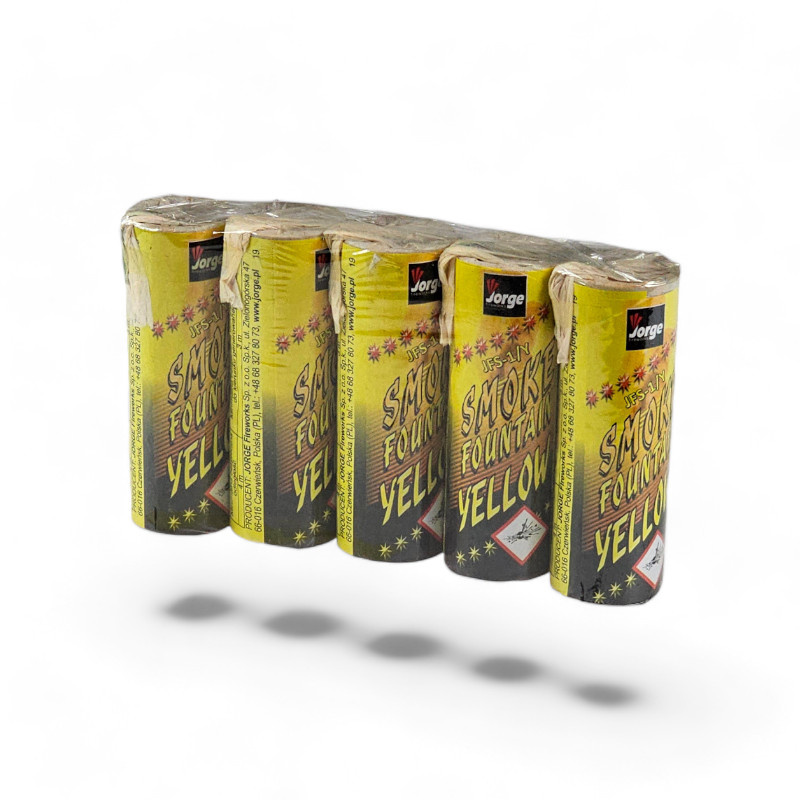 SET OF 5 YELLOW SMOKE  CANDLE S JFS1 40SEC 