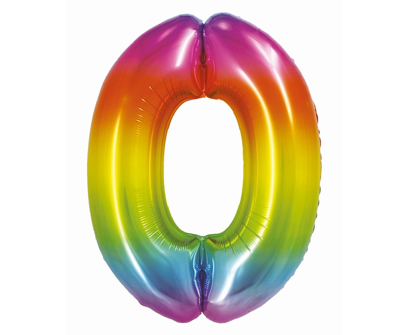 RAINBOW HELIUM BALLOON NR 0 76CM CH-STC0