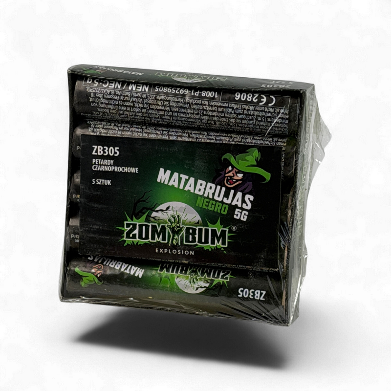 MATABRUJAS NEGRO 5G PETARDY 5 SZTUK ZB305