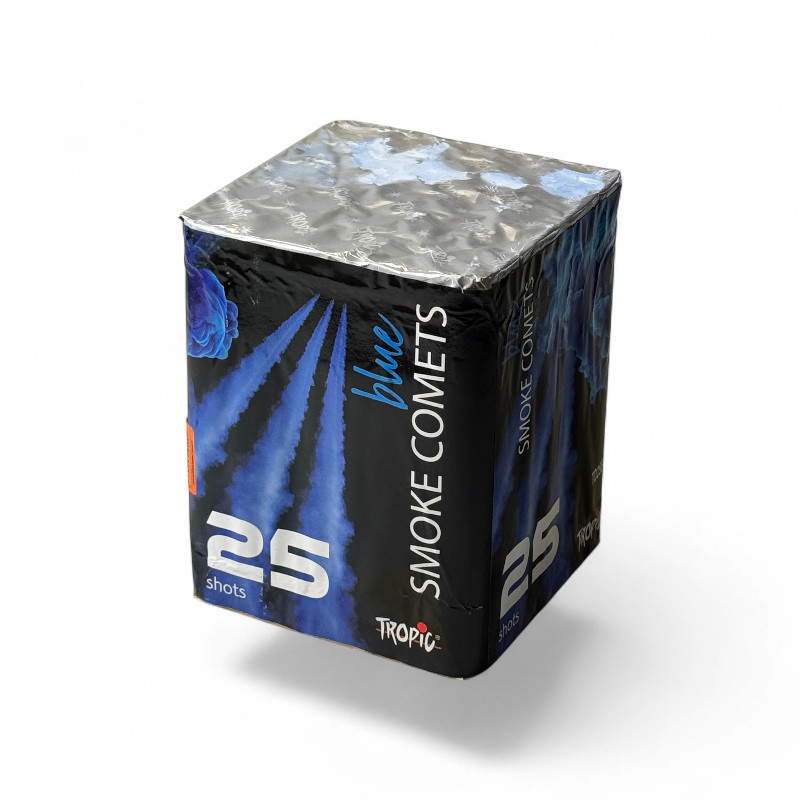 DAILY SMOKE CANDLE CAKE BLUE 25 SHOTS  30MM TD25B