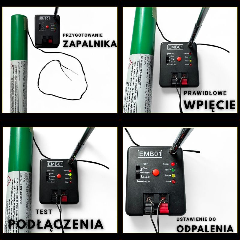 WYPOŻYCZENIE MIN DYMNYCH - ZESTAW DO ODPALANIA