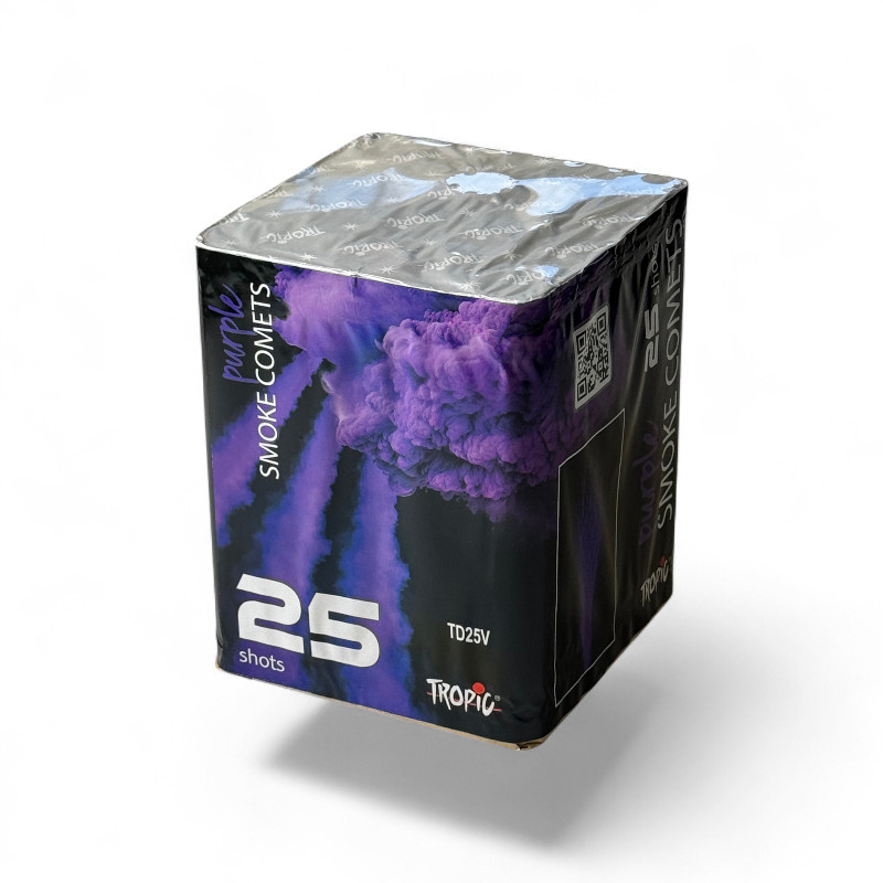 DAILY SMOKE CANDLE CAKE PURPLE/VIOLET 25 SHOTS  30MM TD25V