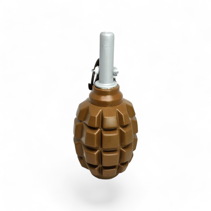 GRENADE WITH A PULL PIN WITH CHALK OR TALC