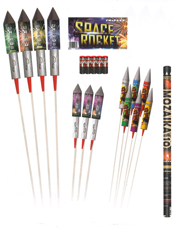 SPACE ROCKET SET OF FIREWORKS TXR088