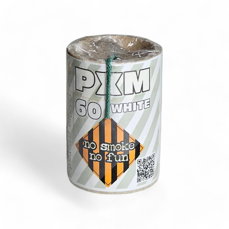 SMOKE  CANDLE  WHITE  60 SEC PXM60