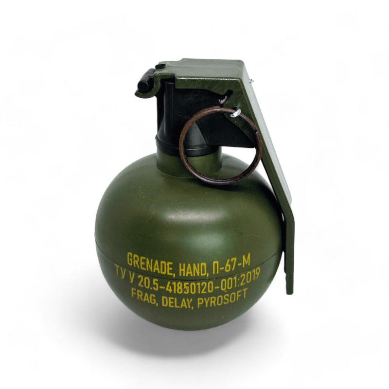 GRENADE WITH A PULL RING WITH IRON POWDER