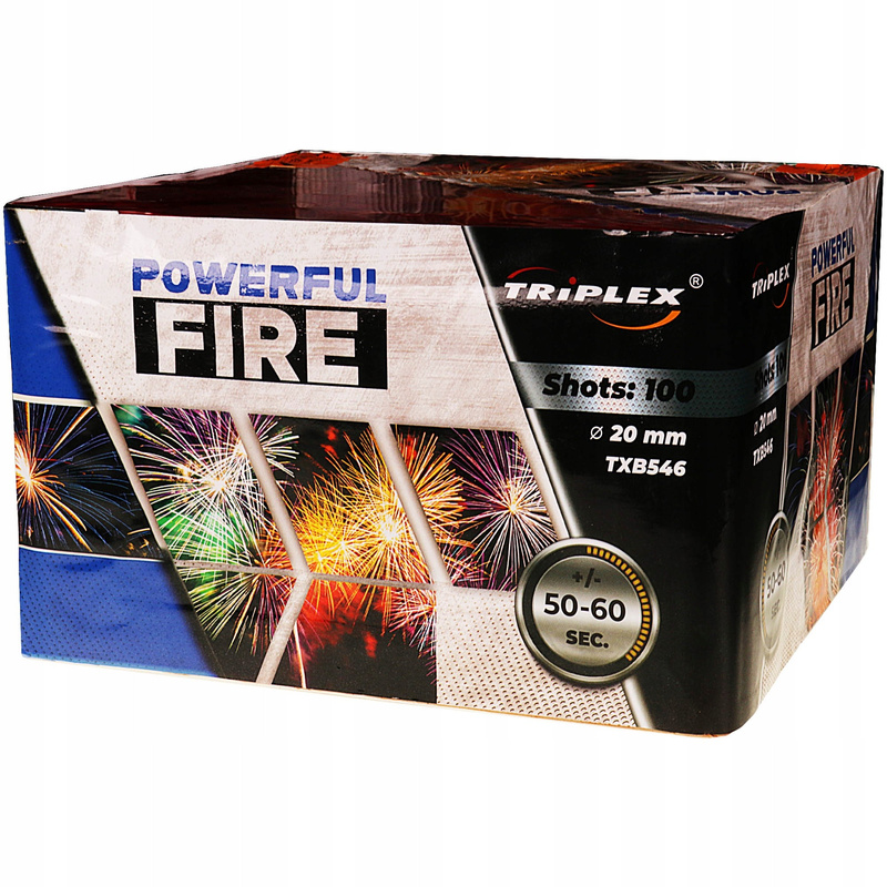 POWERFUL FIRE 100 SHOTS  20MM TXB546