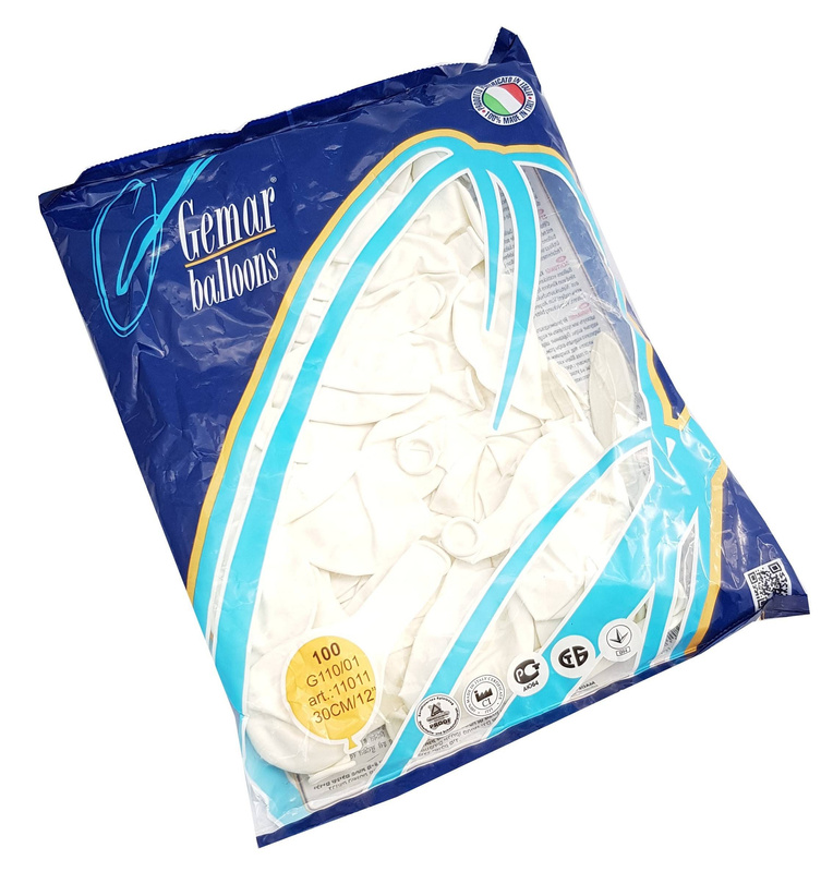 100 PCS WHITE BALLOONS G110/01