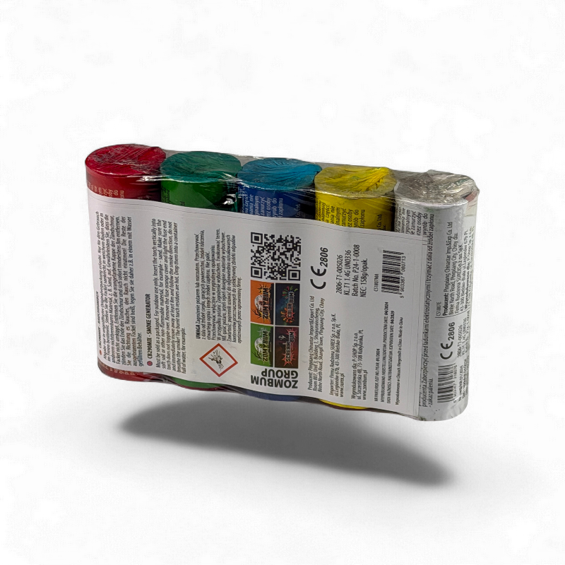 ZESTAW DYMÓW 5 KOLORÓW 60 SEKUND