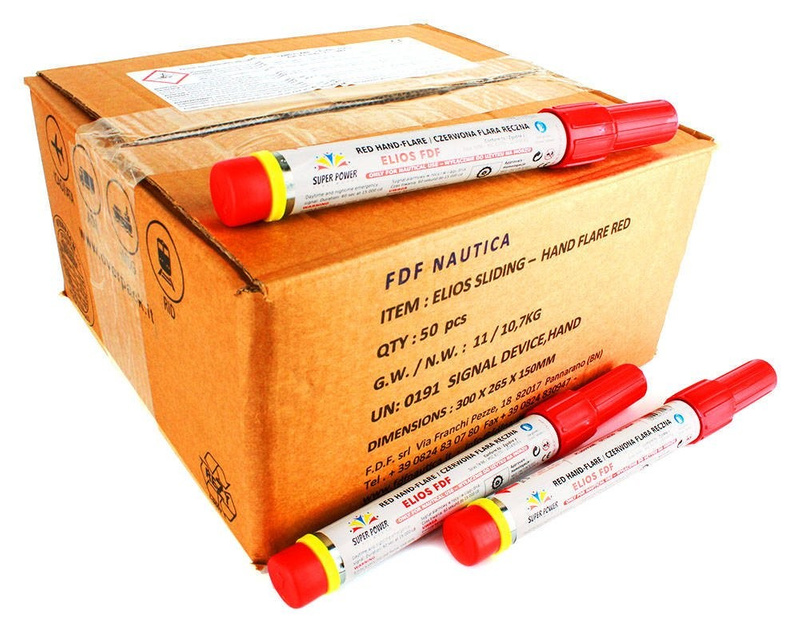 RED MARINE FLARE  50 PCS