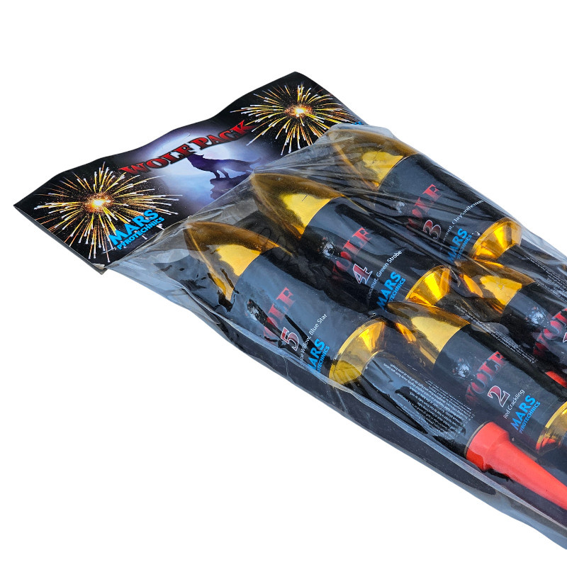 WOLF PACK SET OF 5 HUGE ROCKETS TR101