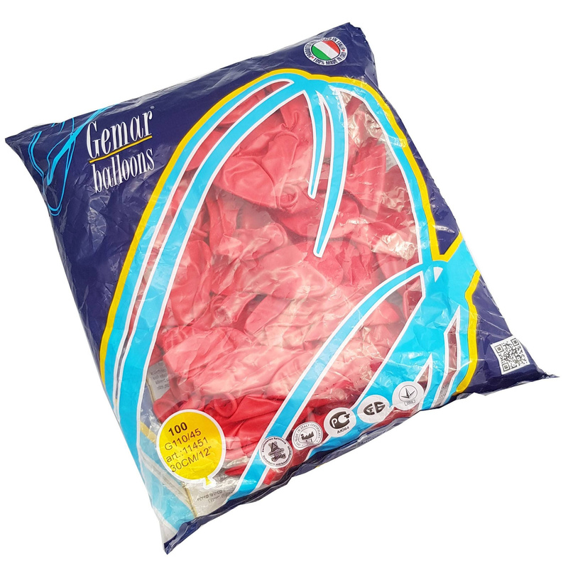 100 PCS RED BALLOONS G110/45