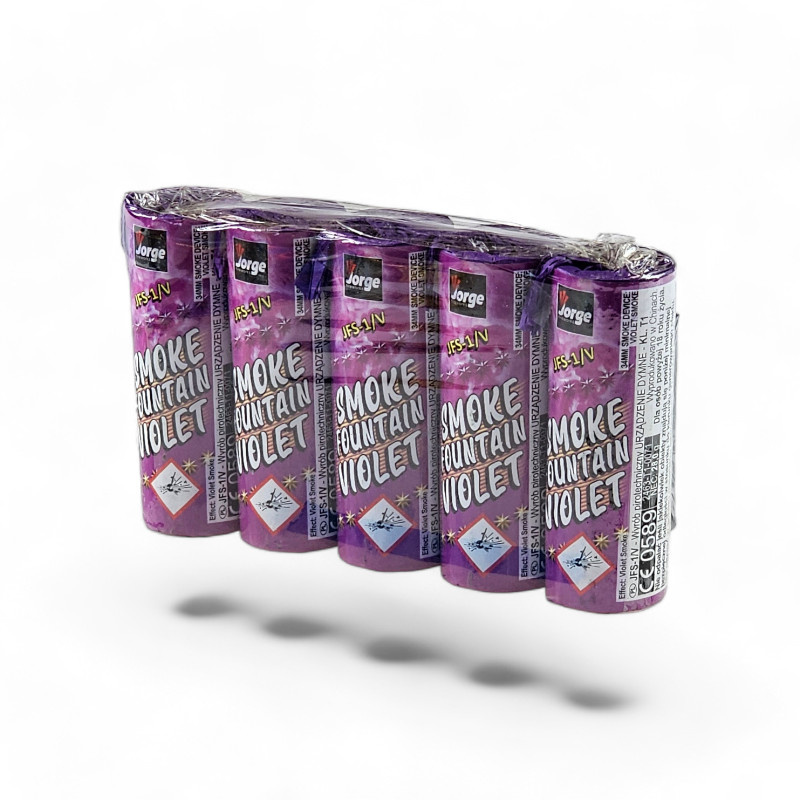 PURPLE SMOKE CANDLE 5 PCS 40 SEC JFS-1/V