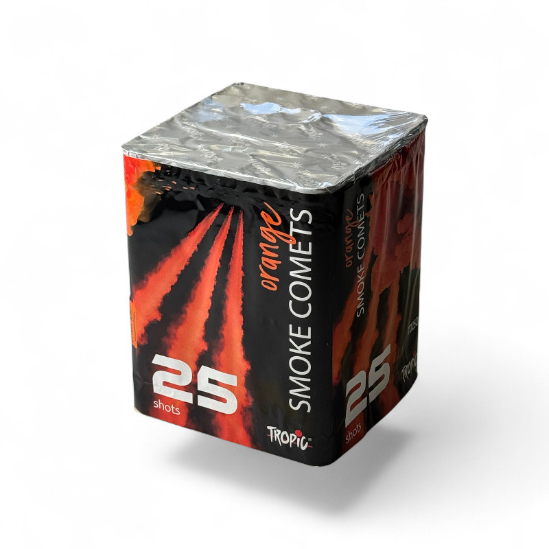 DAILY SMOKE CANDLE CAKE ORANGE 25 SHOTS  30MM TD25O
