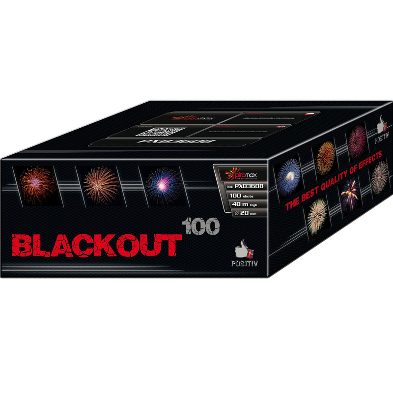 BLACKOUT 100 SHOTS  20MM PXB3608