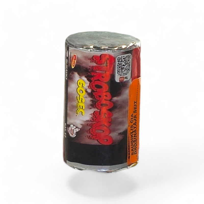 RED STROBE & WHITE SMOKE  CANDLE S60SC