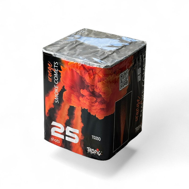 DAILY SMOKE CANDLE CAKE ORANGE 25 SHOTS  30MM TD25O