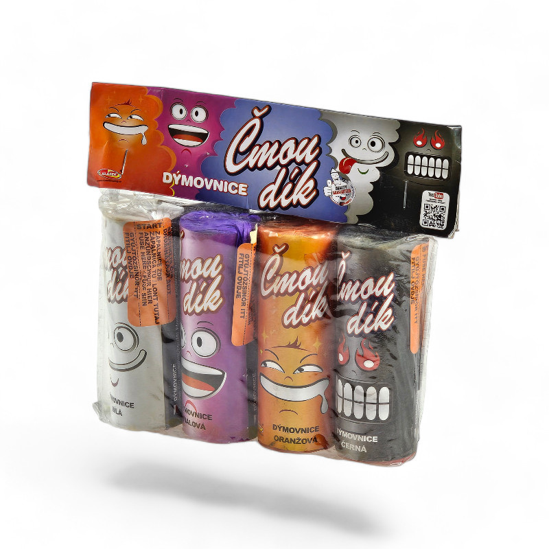 ZESTAW 4 KOLOROWYCH DYMÓW D2C