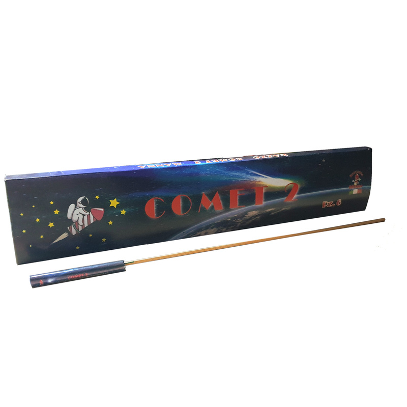 COMET 2 SET OF 6 ROCKETS TITANIUM SALUTE