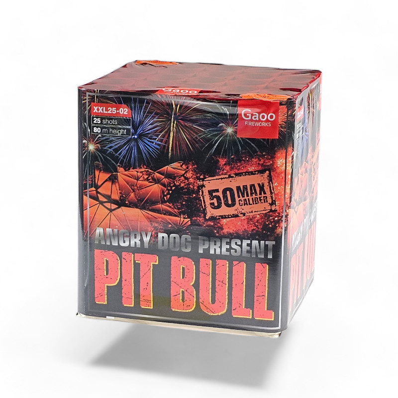 PIT BULL ANGRY DOGS 25 SHOTS  50MM XXL25-02