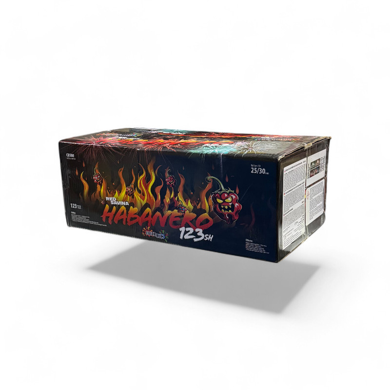 HABANERO RED SAVINA COLOR BUM  123 SHOTS MIX CALIBRES CB500