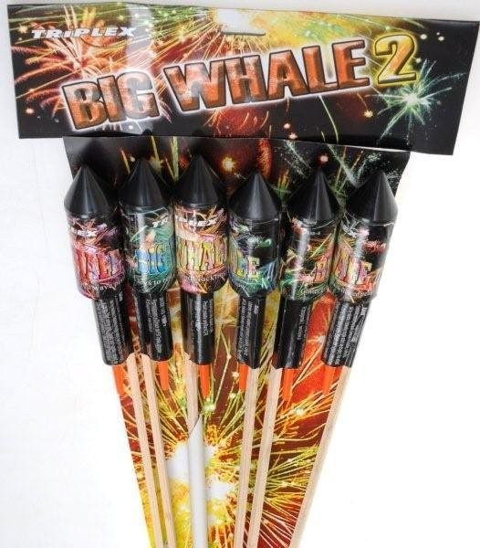 BIG WHALE 2  SET OF 6 ROCKETS  R4029